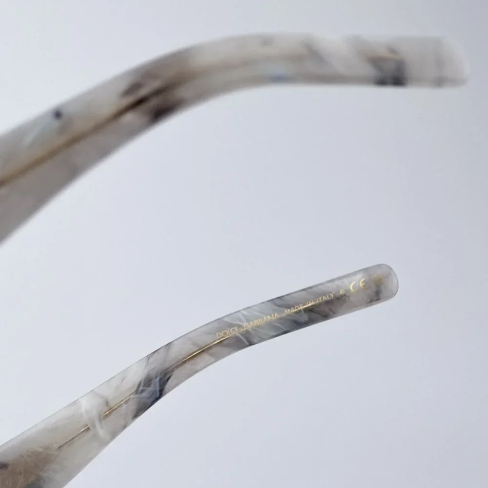 D&G DG4413 342887 BRAND NEW Sunglasses Grey Marble Grey Square Unisex